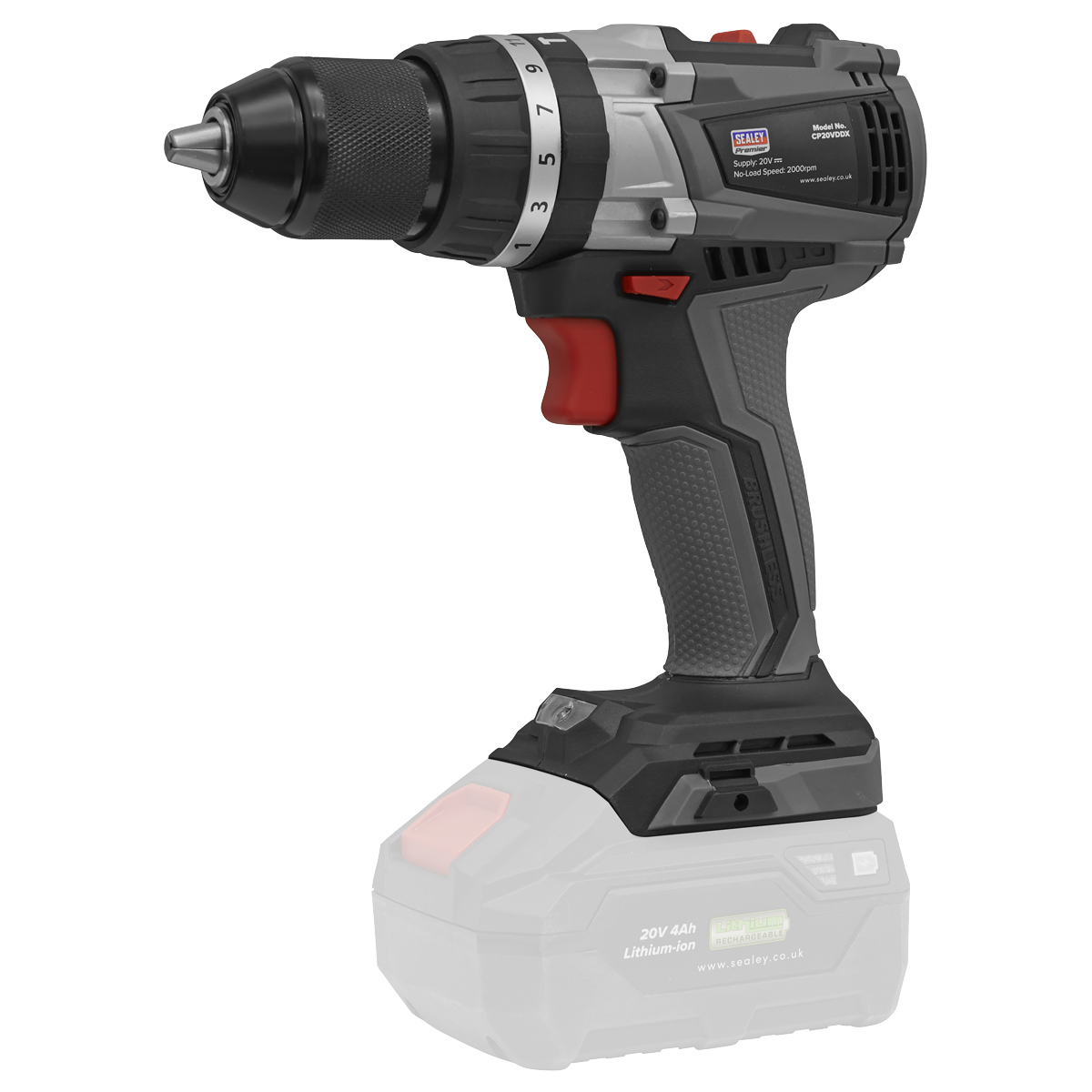Sealey Brushless Combi Drill Ø13mm 20V SV20 Series - Body Only