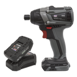 Sealey Brushless Impact Driver Kit 1/4" Hex 20V 2Ah SV20 Series
