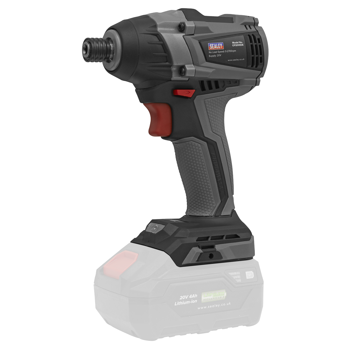 Sealey Brushless Impact Driver 20V SV20 Series 1/4"Hex - Body Only