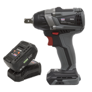 Sealey Brushless Impact Wrench Kit 1/2"Sq Drive 20V SV20 Series 350Nm 4Ah
