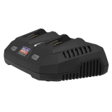 Sealey Dual Battery Charger 20V SV20 Series Lithium-ion