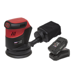 Sealey Cordless Orbital Palm Sander Kit Ø125mm 20V 2Ah SV20 Series