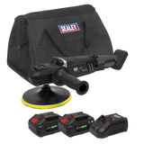 Sealey Brushless Rotary Polisher Kit Ø180mm 20V SV20 Series - 2 Batteries