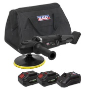 Sealey Brushless Rotary Polisher Kit Ø180mm 20V SV20 Series - 2 Batteries