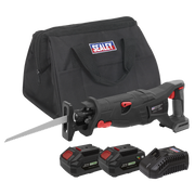 Sealey Brushless Reciprocating Saw 20V SV20 Series Kit - 2 Batteries