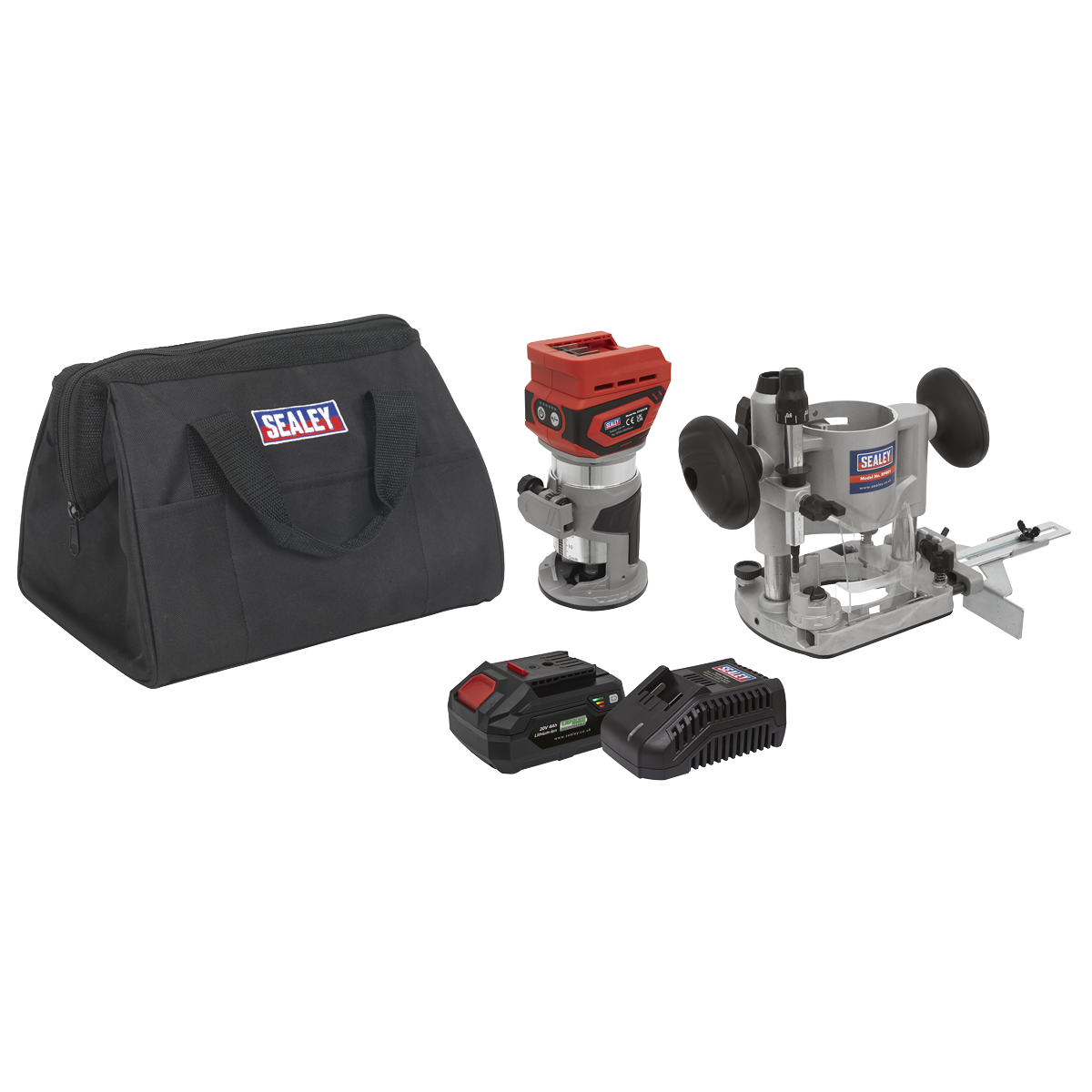 Sealey 20V SV20 Series Cordless Trimming Router kit 4Ah
