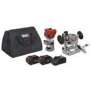 Sealey 20V SV20 Series Cordless Trimming Router kit - 2 Batteries