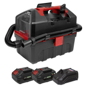 Sealey Cordless Wet & Dry Vacuum Kit 2 Batteries - 20V 4Ah SV20 Series