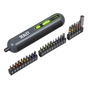 Sealey 4V Cordless Screwdriver with 25pc Bit Set