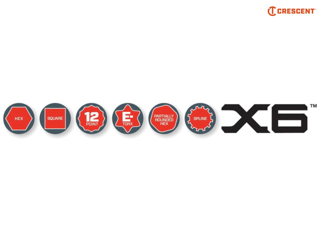Crescent® X6 Ratcheting Spanner Set, 2 Piece