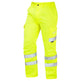 Leo Workwear BIDEFORD Leo EcoViz Poly/Cotton Cargo Trouser - Hi-Vis Yellow