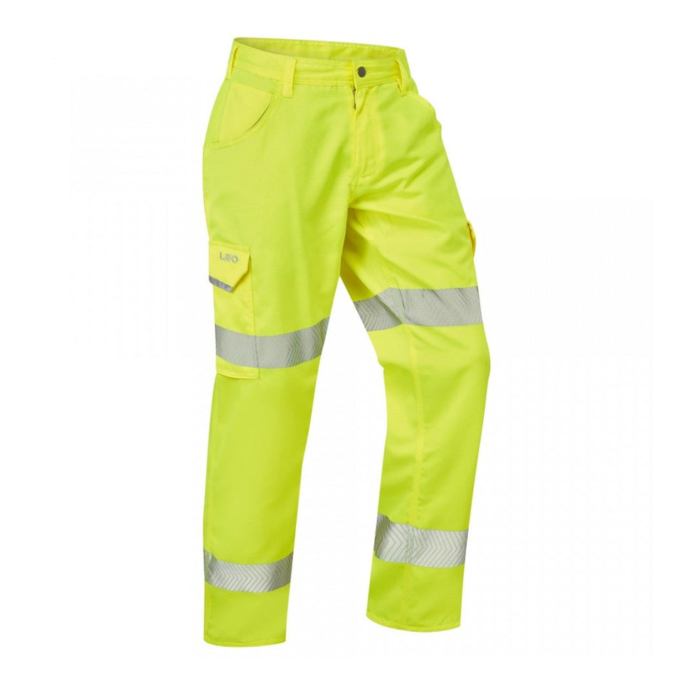 Leo Workwear YELLAND Leo EcoViz Lightweight Poly/Cotton Cargo Trouser