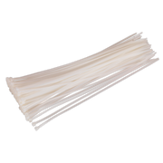 Sealey Cable Tie 380 x 4.8mm White Pack of 100