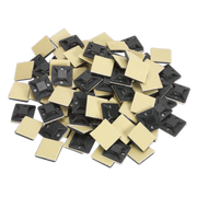 Sealey Self-Adhesive Cable Tie Mount 20 x 20mm Black Pack of 100