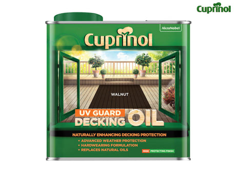 Cuprinol UV Guard Decking Oil Walnut 2.5 litre