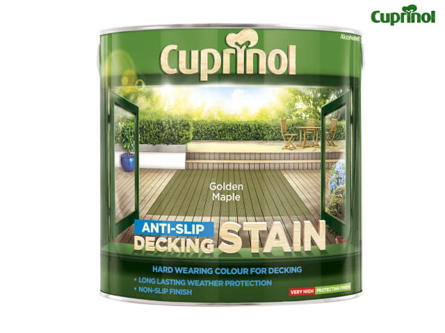 Cuprinol Anti-Slip Decking Stain Golden Maple 2.5 litre