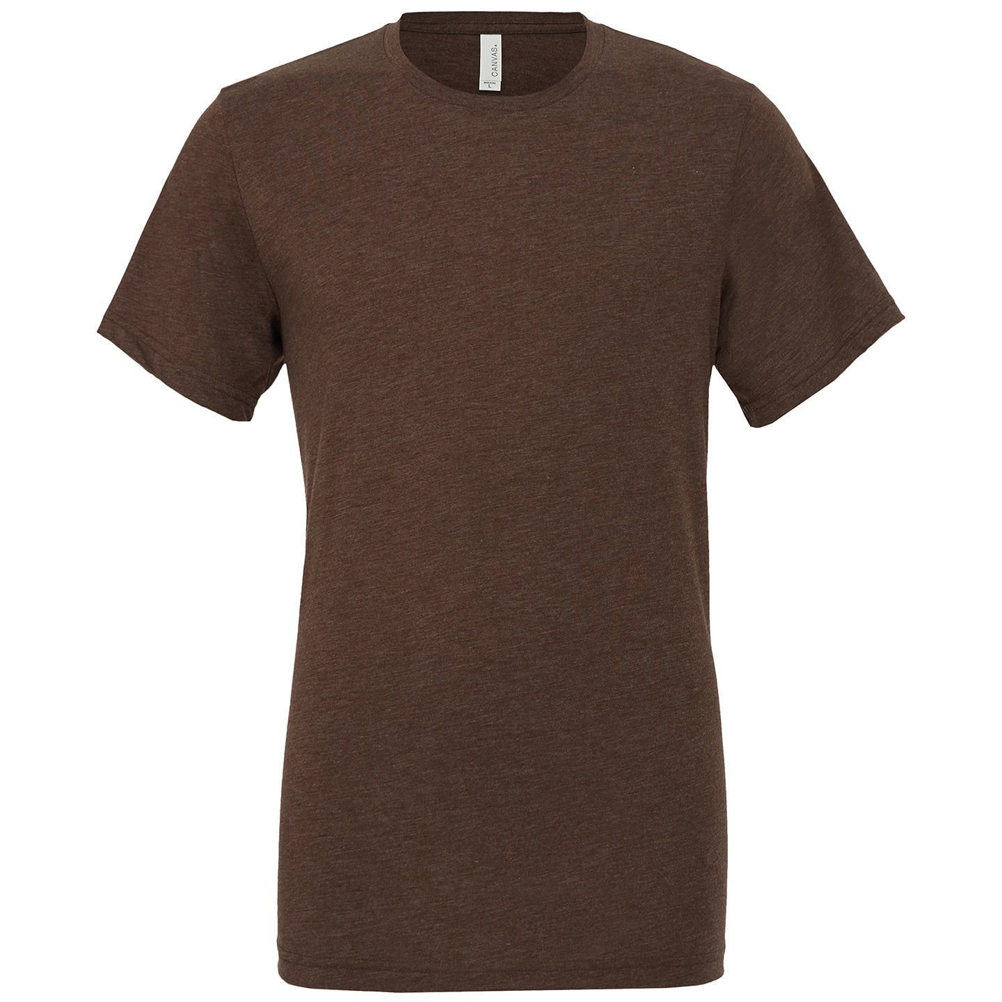 Bella Canvas Unisex Triblend Crew Neck T-Shirt - Brown Triblend