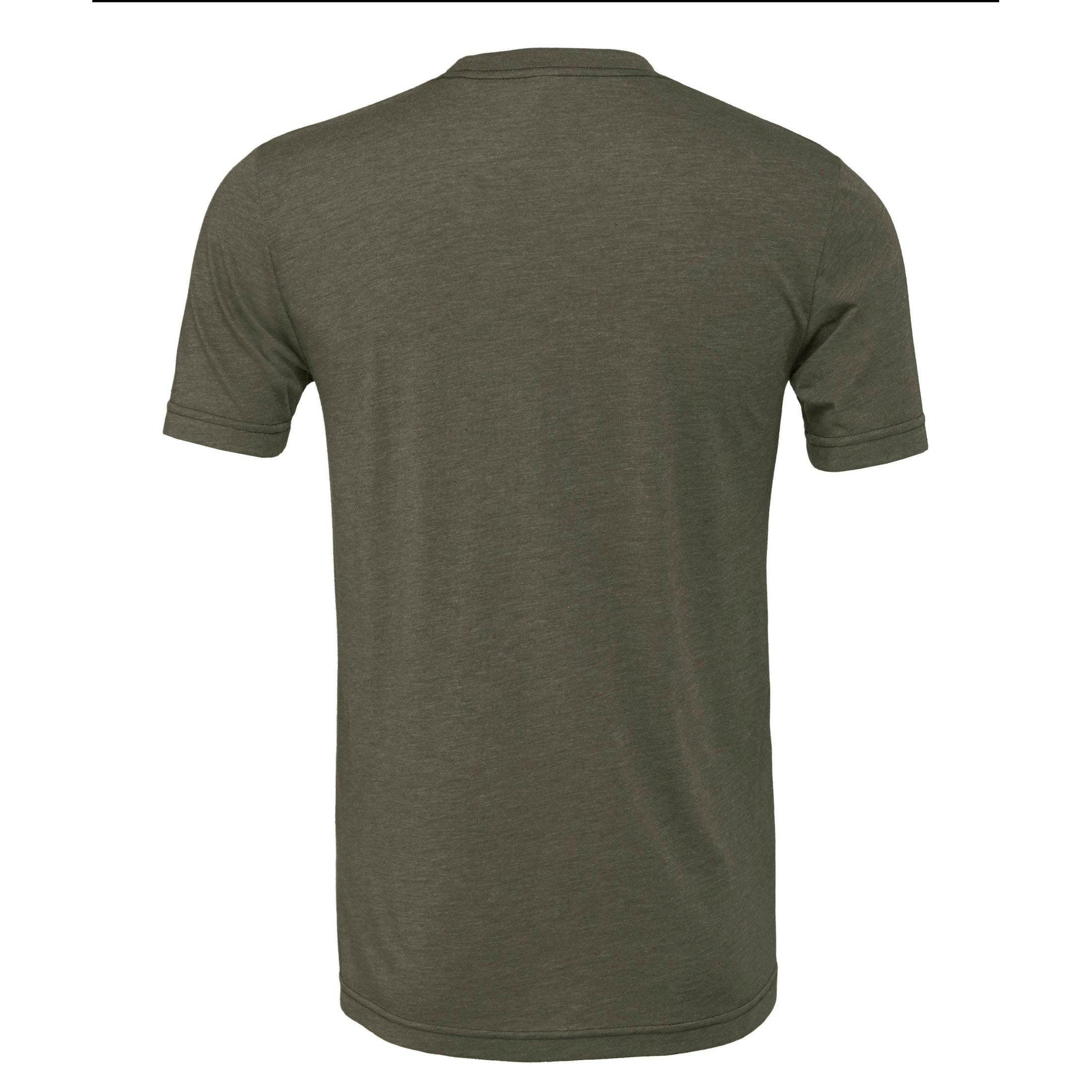 Bella Canvas Unisex Triblend Crew Neck T-Shirt - Military Green Triblend