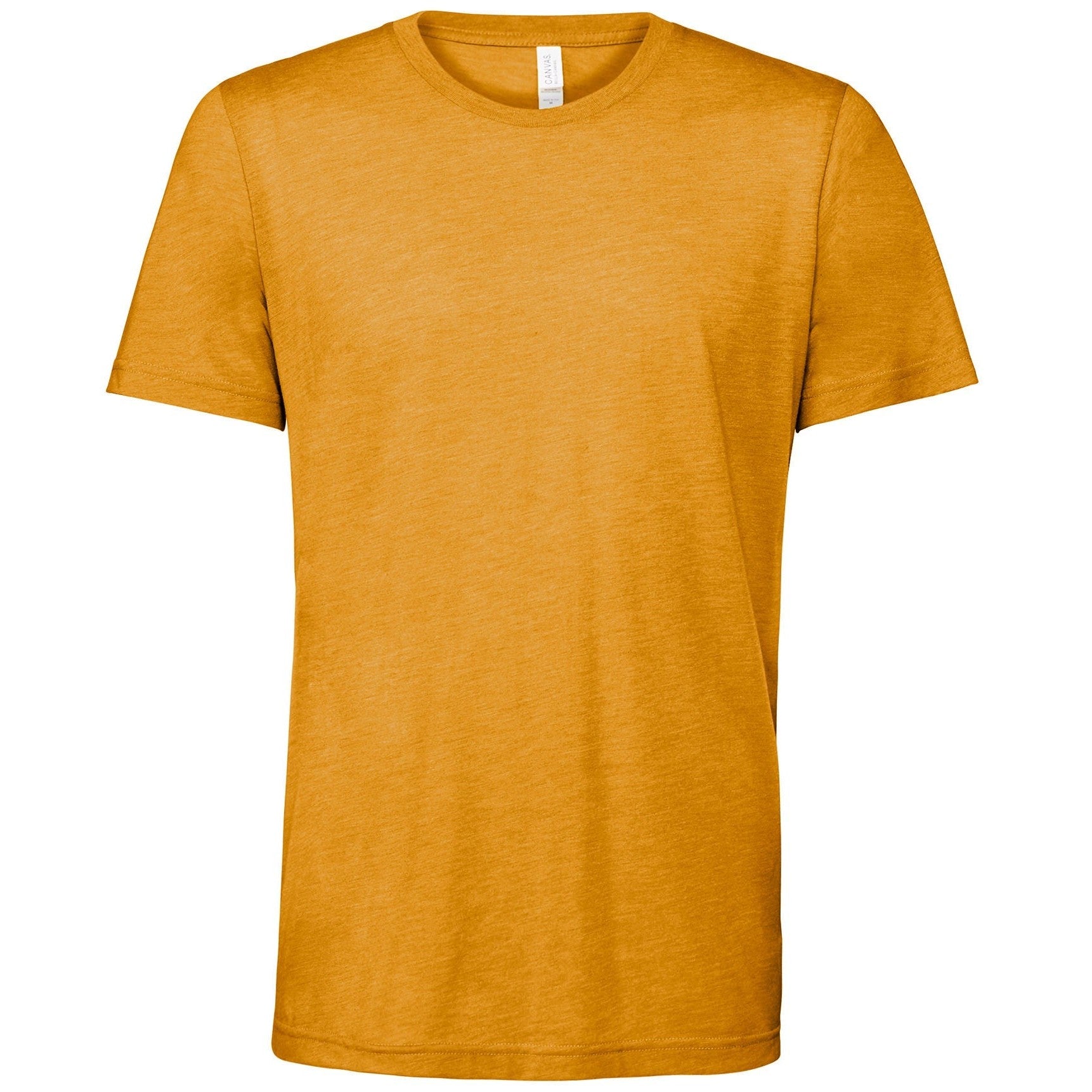 Bella Canvas Unisex Triblend Crew Neck T-Shirt - Mustard Triblend