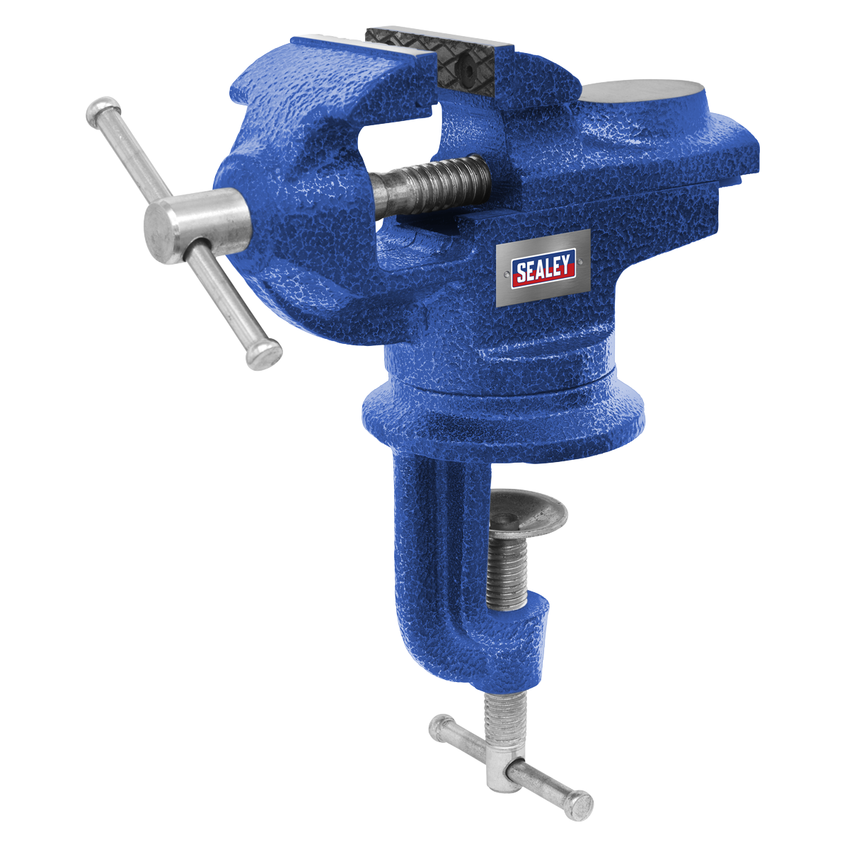 Sealey 50mm Portable Bench & Table Vice with 360° Swivel Base