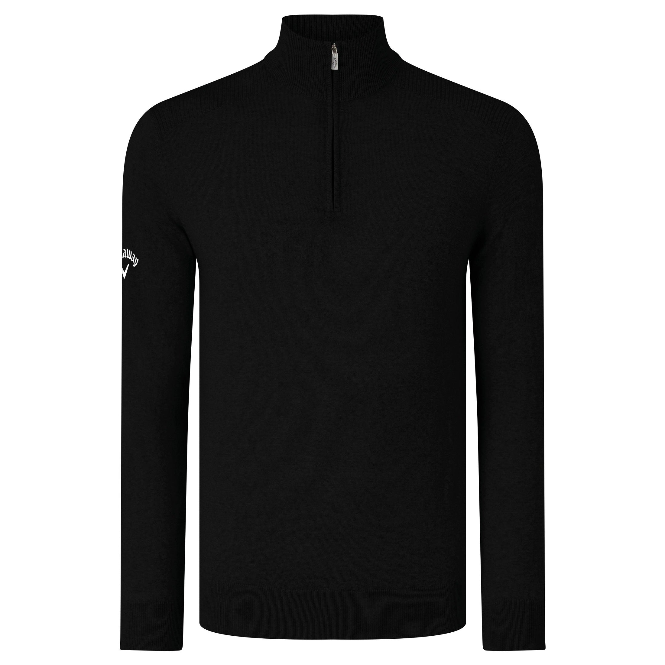 Callaway Ribbed ¼ Zip Merino Sweater