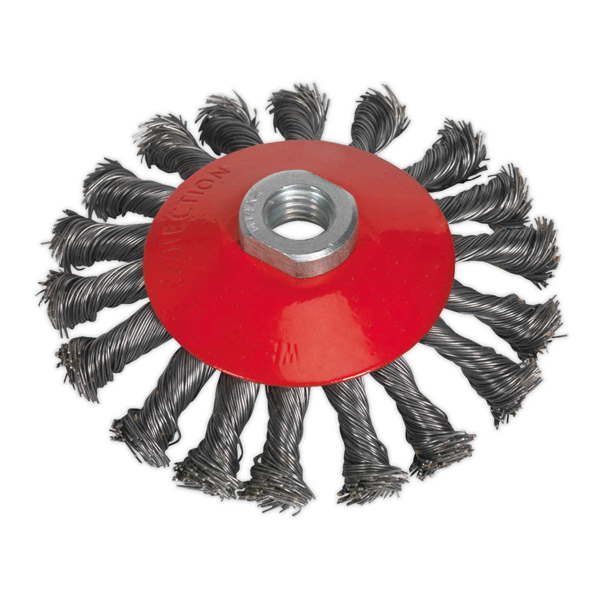 Sealey Conical Wire Brush Ø115mm M14 x 2mm