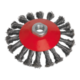 Sealey Conical Wire Brush Ø115mm M14 x 2mm