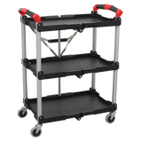 Sealey Folding Workshop Trolley 3-Level