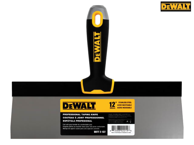 DEWALT Drywall Soft Grip Taping Knife 300mm (12in)