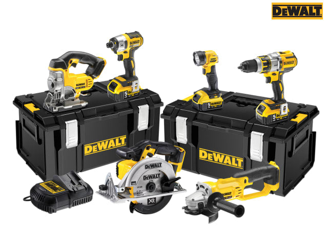 DEWALT DCK694P3 Brushless 3 Speed 6 Piece Kit 18V 3 x 5.0Ah Li-ion