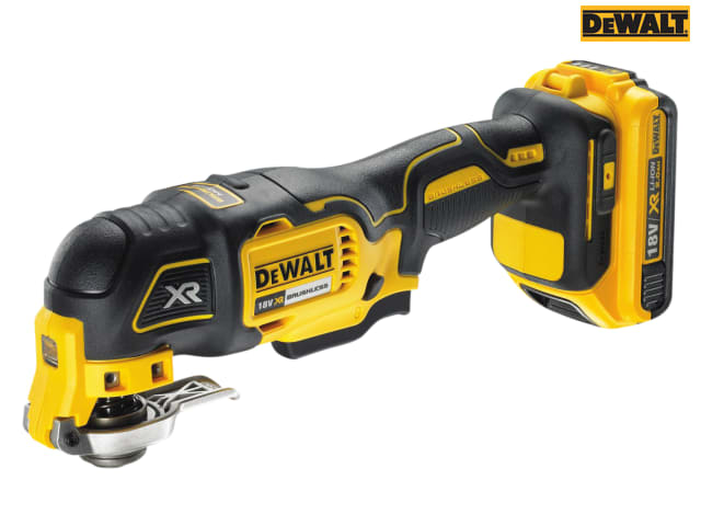 DEWALT DCS355D1 XR Brushless Oscillating Multi-Tool 18V 1 x 2.0Ah Li-ion
