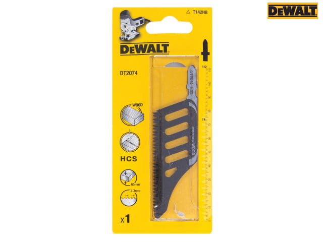 DEWALT HCS Wood Flush Cut Jigsaw Blade Pack of 1 T142HB