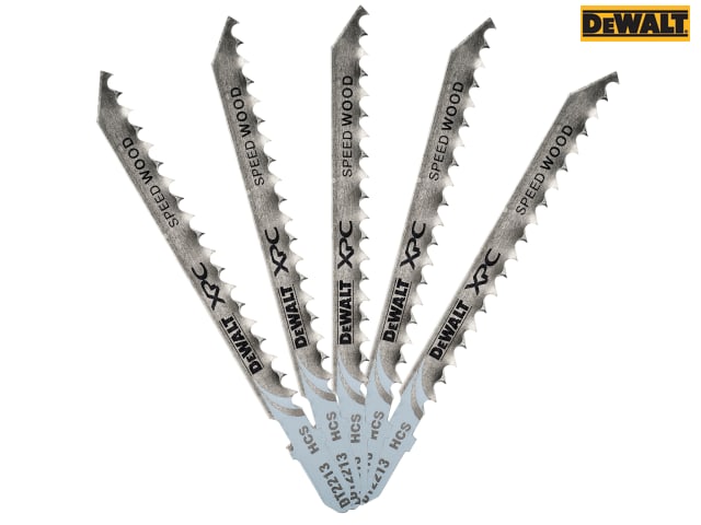 DEWALT XPC HCS Wood Jigsaw Blades Pack of 5 T144D