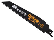 DEWALT 2X Life Wood & Nail Reciprocating Blade 228mm x 6 TPI Pack of 5