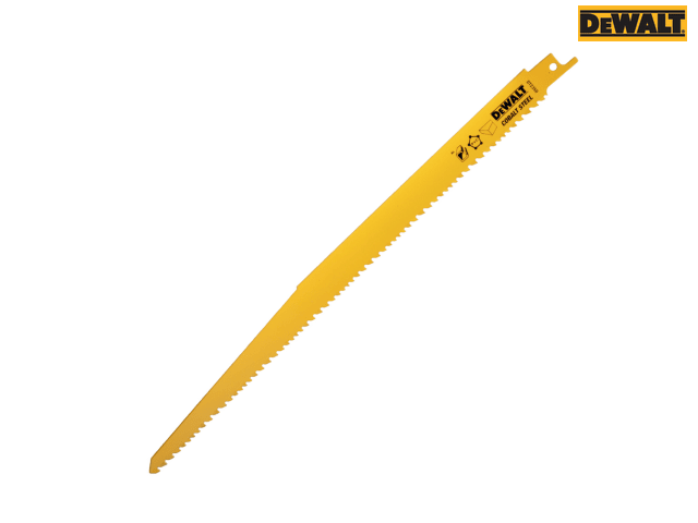 DEWALT Bi-Metal Reciprocating Blade for Wood with Nails 305mm (Pack 5)