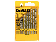 DEWALT HSS-G Jobber Drill Bit Set, 13 Piece