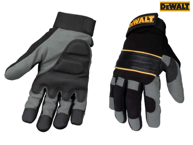 DEWALT Power Tool Gel Gloves Black/Grey - Large