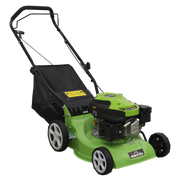 Sealey Dellonda Hand Propelled Petrol Lawnmower Grass Cutter, 132cc 16"/40cm 4-Stroke - DG100