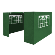 Sealey Dellonda Premium Gazebo/Marquee Side Walls/Doors/Windows, Fits 3 x 3m Models - Dark Green