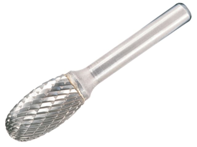 Dormer Solid Carbide Rotary Bright Burr Oval 9.6mm x 6mm