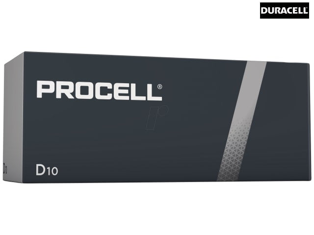 Duracell D Cell PROCELL® Alkaline Batteries (Pack 10)