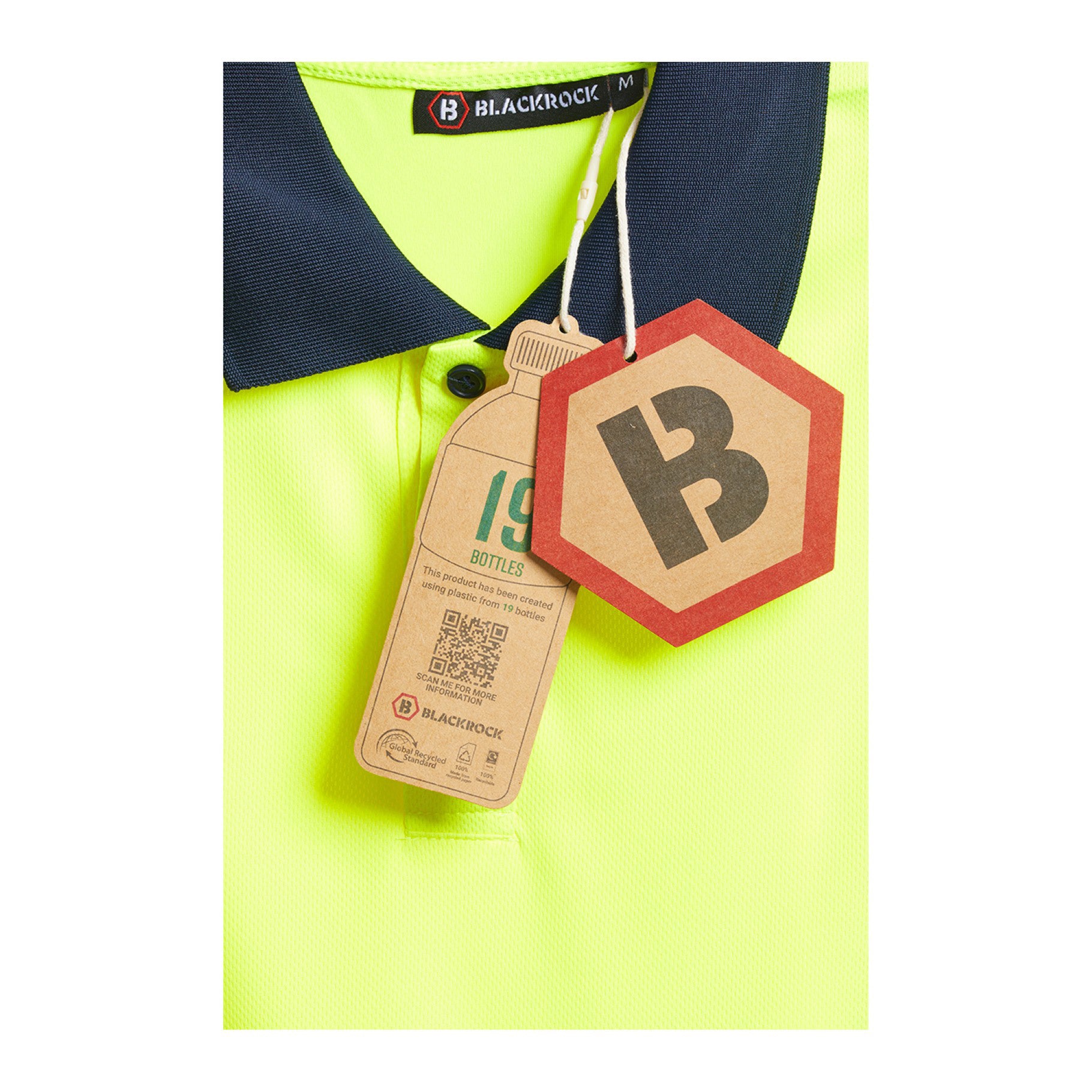 Blackrock Hi-Vis Eco Polo Shirt Long Sleeve
