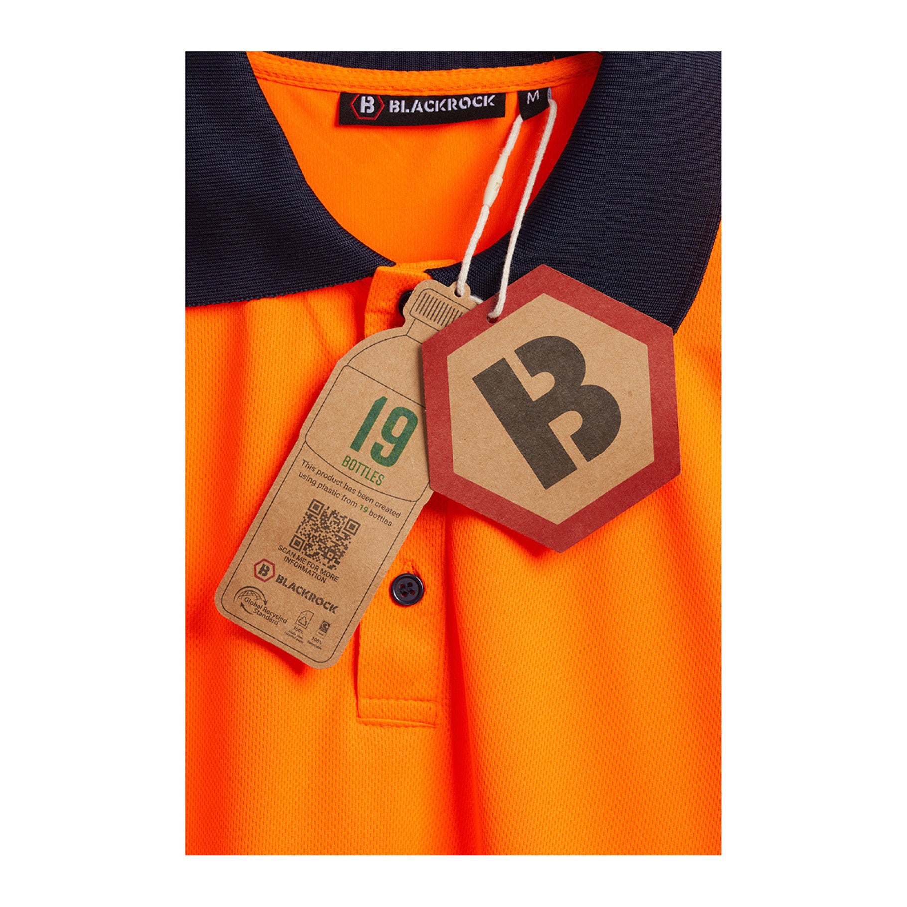 Blackrock Hi-Vis Eco Polo Shirt Long Sleeve