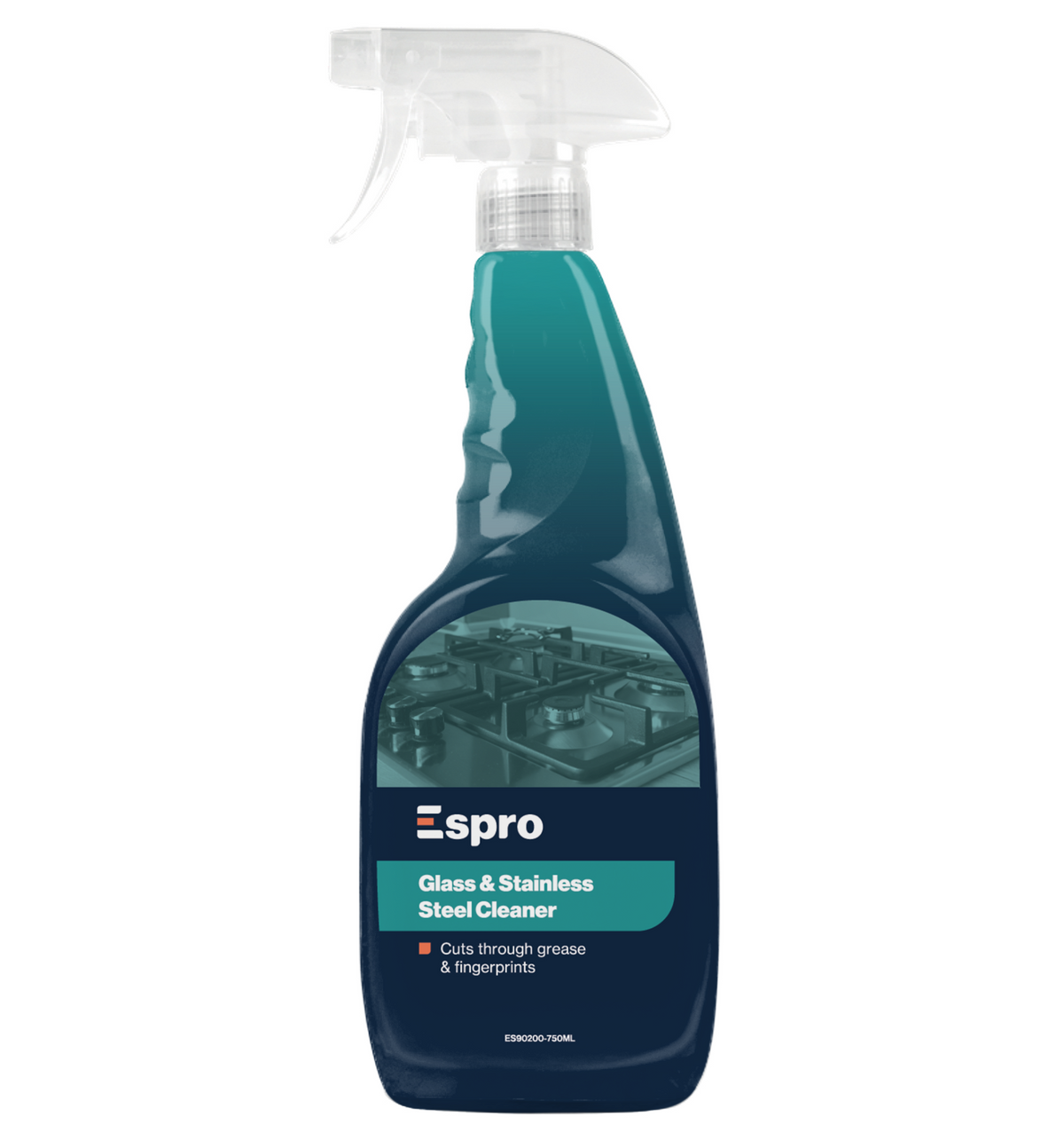 Espro 750ml Glass and Stainless Steel Cleaner Pack of 6 Streak Free Fresh Scent