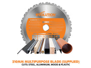 Evolution R210CMS Multi-Purpose Compound Mitre Saw 1200W 110V