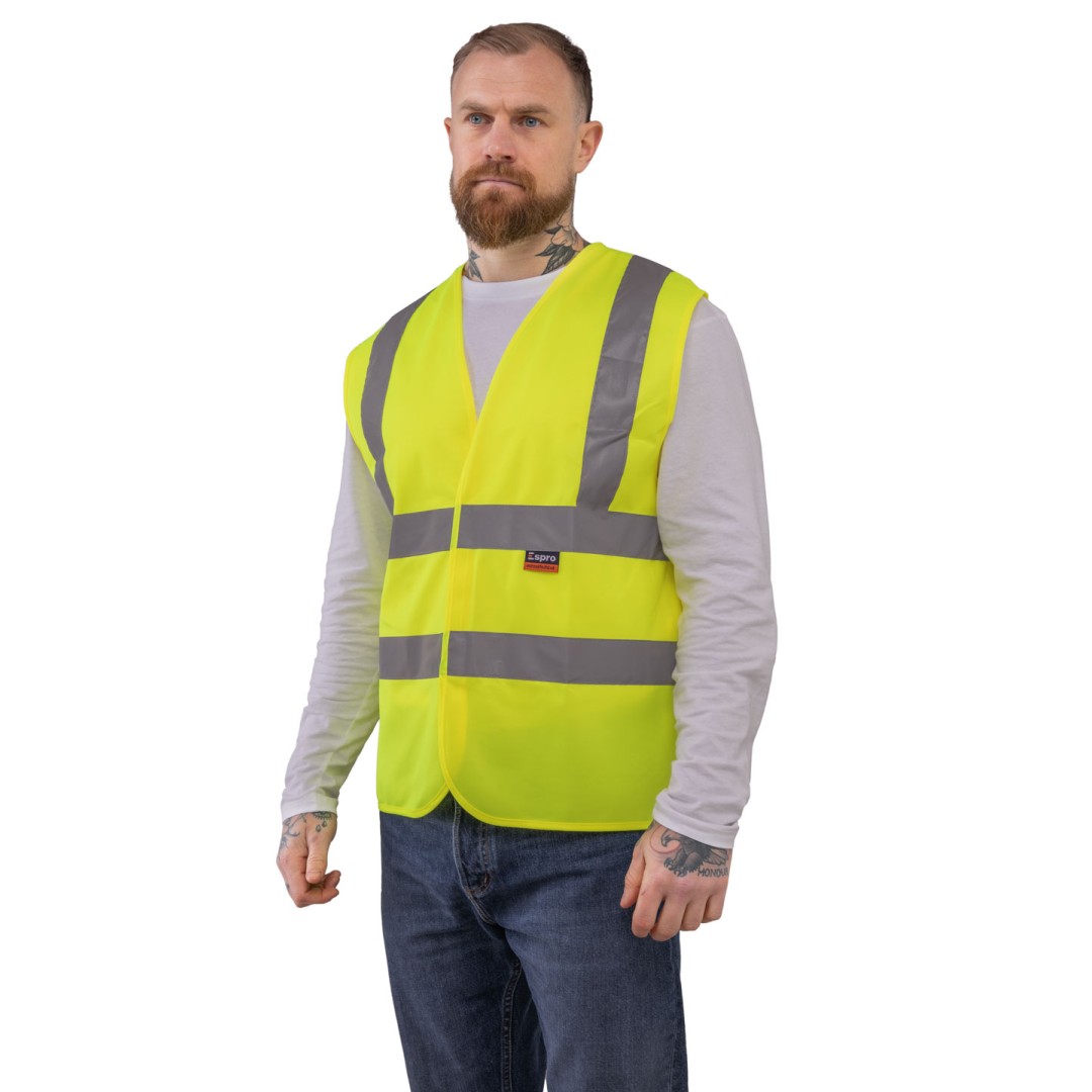 Espro High Visibility Waistcoat Velcro Fastening EN20471