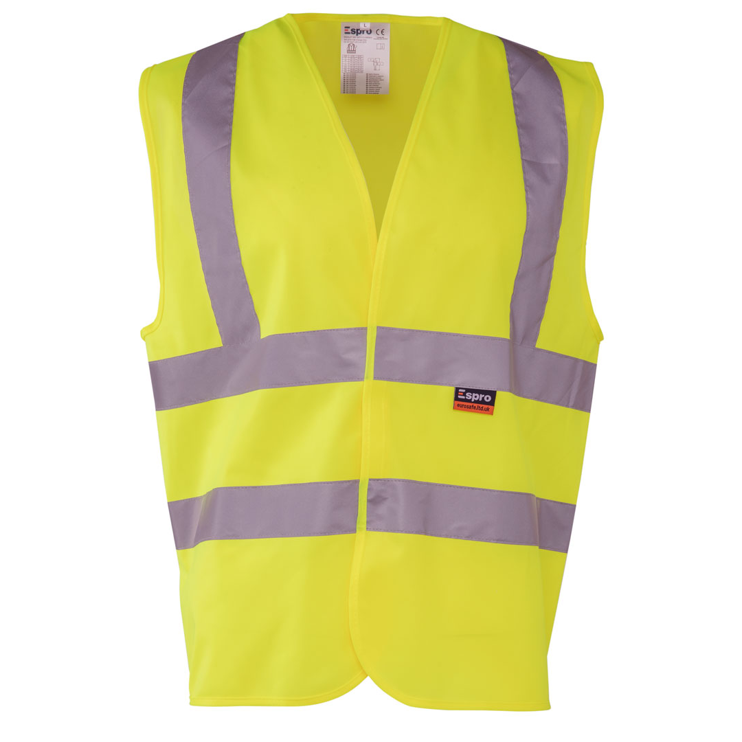 Espro High Visibility Waistcoat Velcro Fastening EN20471