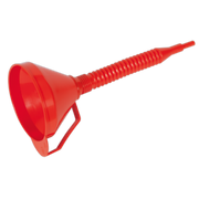 Sealey Funnel with Flexible Spout & Filter Medium Ø160mm