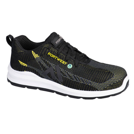 Eco Fly Composite Trainer S1PS SR FO #colour_black-yellow