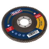 Sealey Flap Disc Aluminium Oxide Ø100mm Ø16mm Bore 120Grit